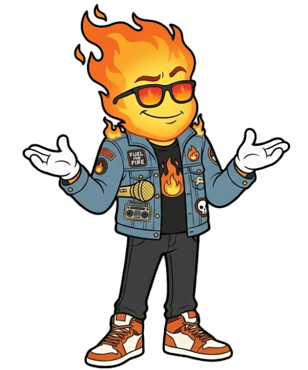 Bernie warming up backstage